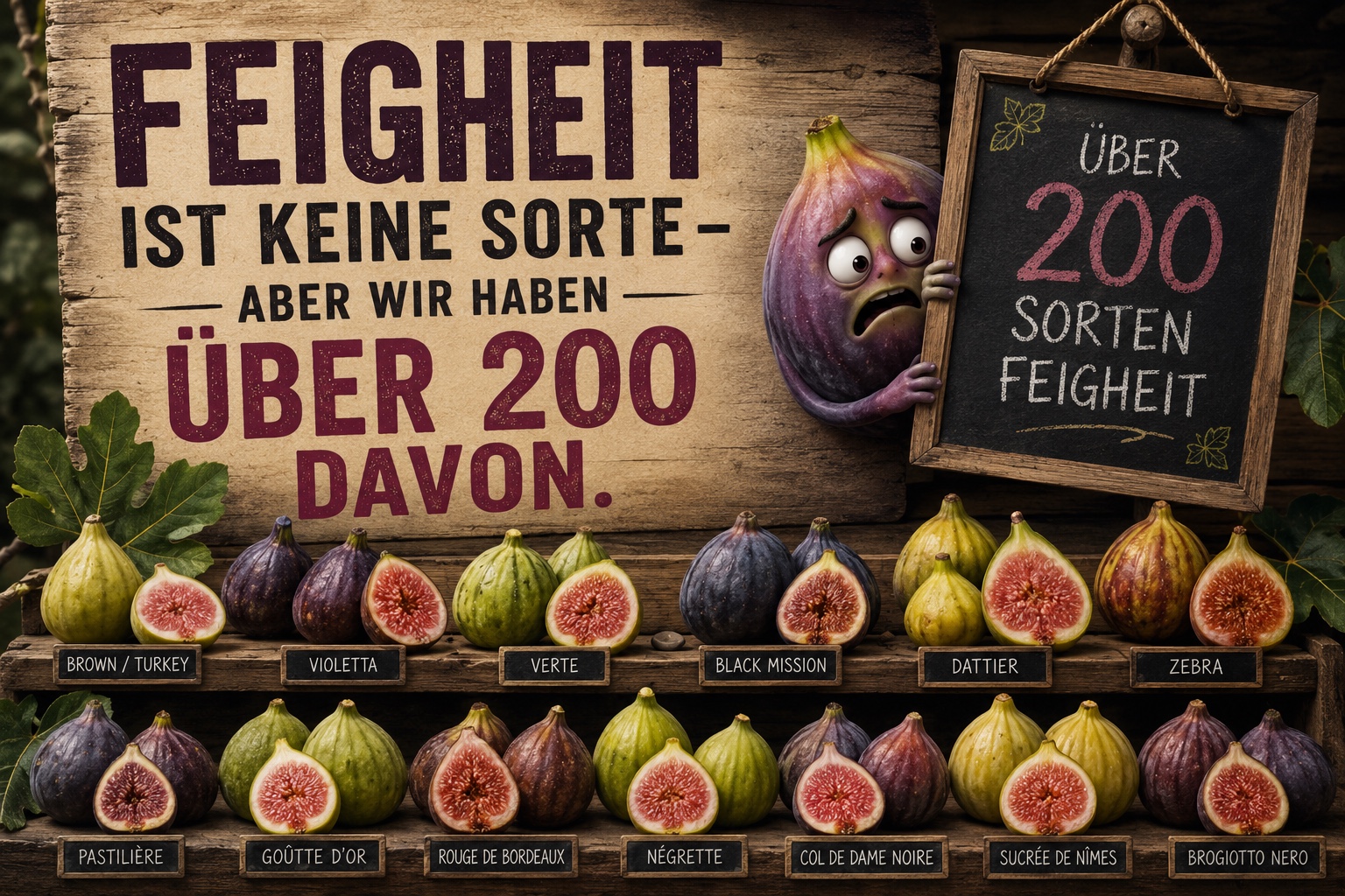 Ueber 200 Sorten