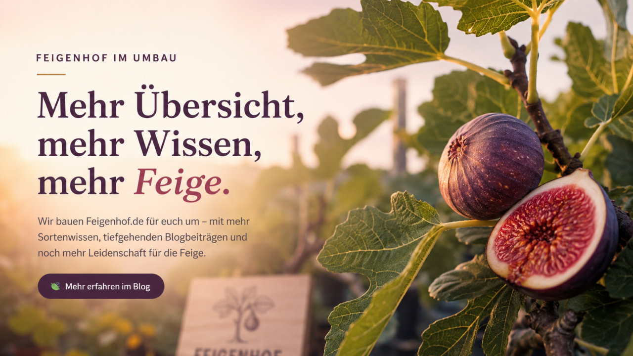 Feigenhof im Umbau: Mehr Übersicht, mehr Wissen, mehr Feige